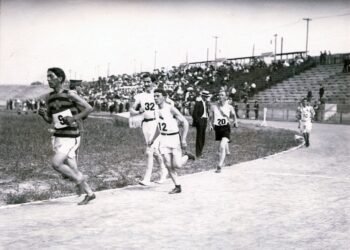 runner athlete track stadium