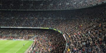 football stadium full crowd match
