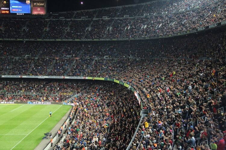 football stadium full crowd match