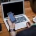laptop smartphone desk technology