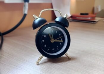 alarm clock desk work