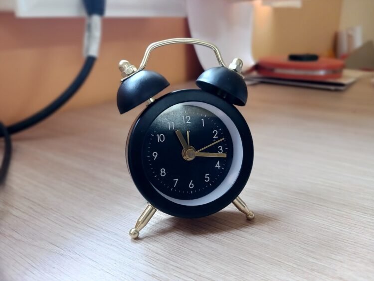 alarm clock desk work