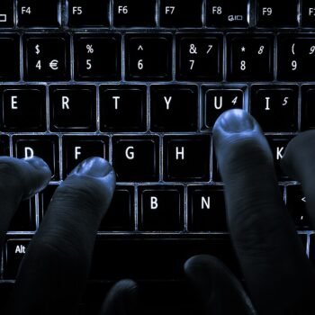 computer keyboard typing hands