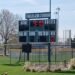 sports stadium scoreboard