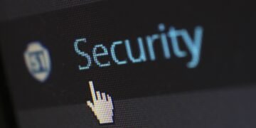 Écran affichant le mot Security, illustrant la protection de la vie privée face à l'IA